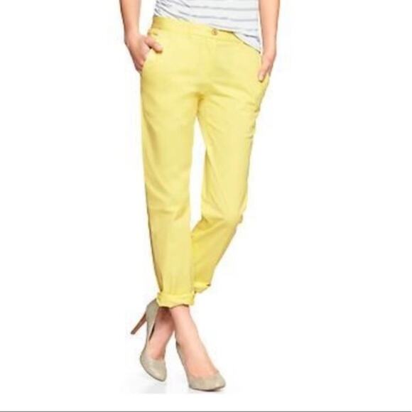 GAP Broken in Straight Yellow Khakis Size 0 - Picture 9 of 9